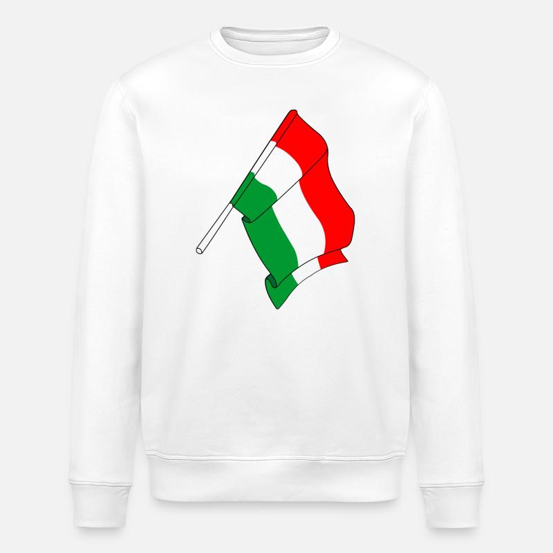 Flagge Ungarn - Stanley/Stella Unisex Bio-Sweatshirt ROLLER - Weiß