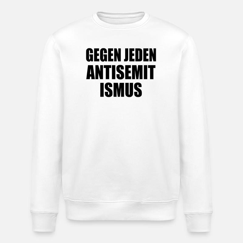 Gegen jeden antisemitismus - Stanley/Stella Unisex Bio-Sweatshirt ROLLER - Weiß