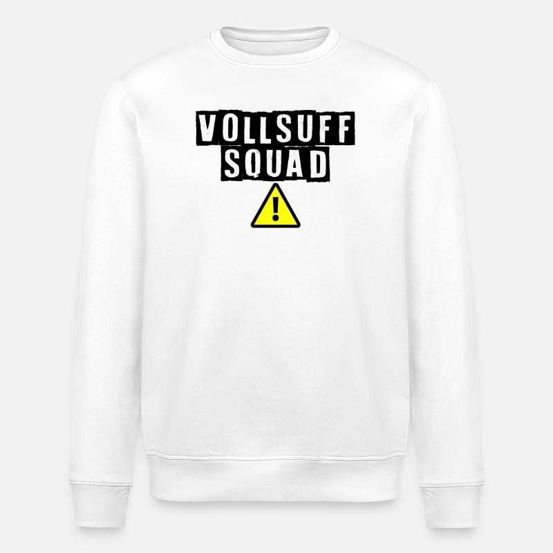 Vollsuff Squad - Stanley/Stella Unisex Bio-Sweatshirt ROLLER - Weiß