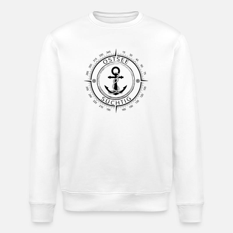 Ostsee Süchtig - Stanley/Stella Unisex Bio-Sweatshirt ROLLER - Weiß
