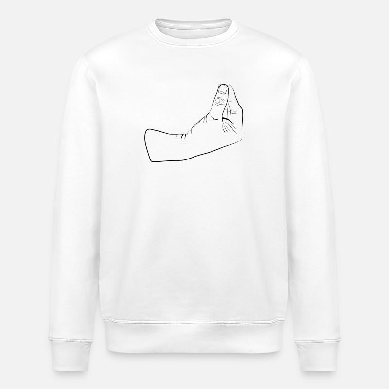 Qu’est-ce que tu veux geste - Sweat bio ROLLER Stanley/Stella Unisexe - blanc