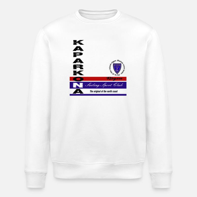 Rügen Segel Klub Emblem - Stanley/Stella Unisex Bio-Sweatshirt ROLLER - Weiß
