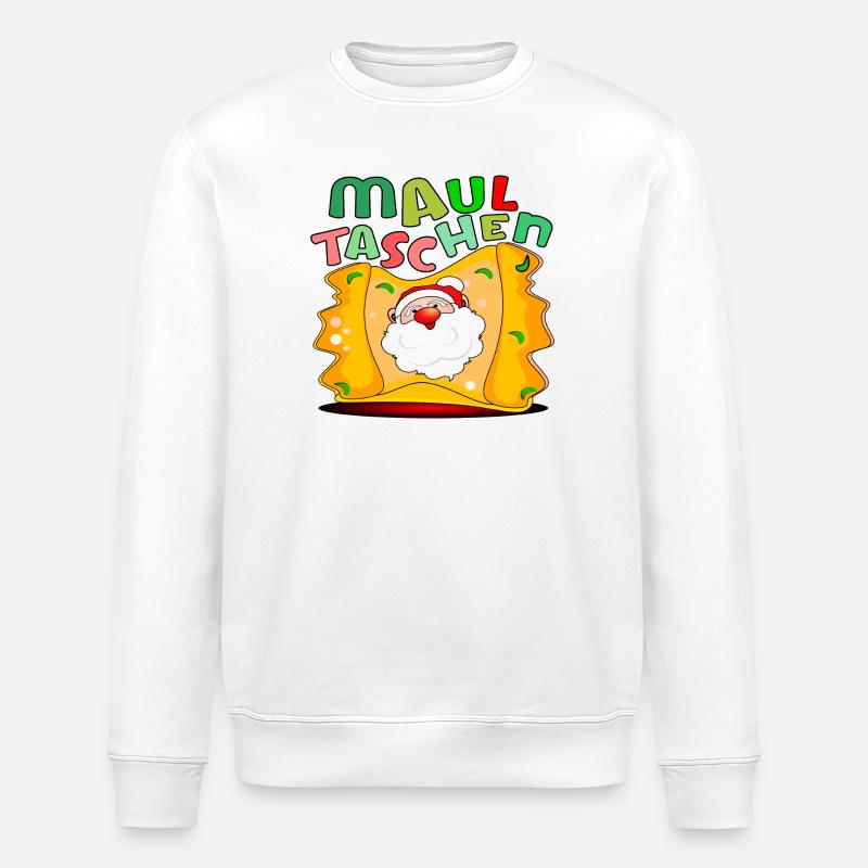 WEIHNACHTEN MAULTASCHEN - Stanley/Stella Unisex Bio-Sweatshirt ROLLER - Weiß