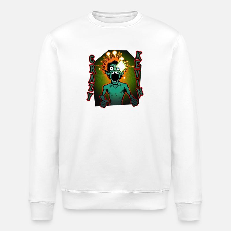 Der verrückte Kevin - Stanley/Stella Unisex Bio-Sweatshirt ROLLER - Weiß