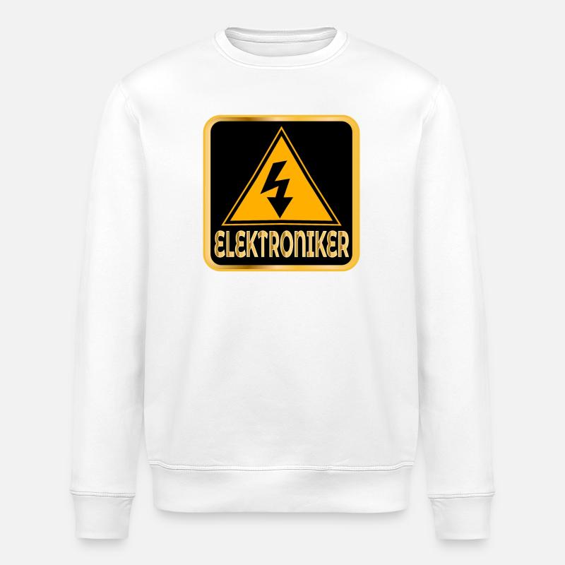 BERUFE ELEKTRONIKER ELEKTROTECHNIK - Stanley/Stella Unisex Bio-Sweatshirt ROLLER - Weiß