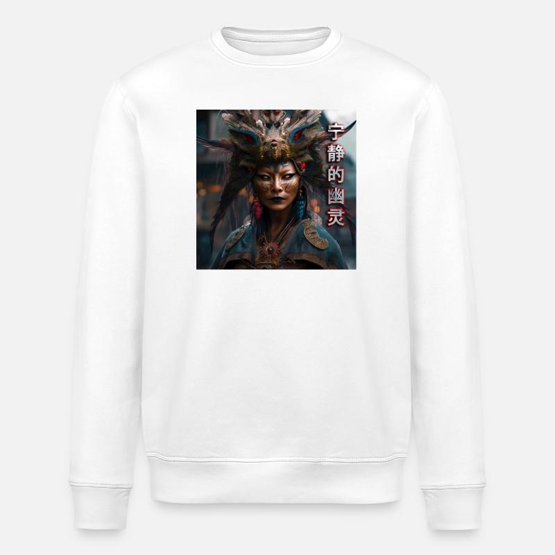 Serene Ghost Tippfehler - Stanley/Stella Unisex Bio-Sweatshirt ROLLER - Weiß