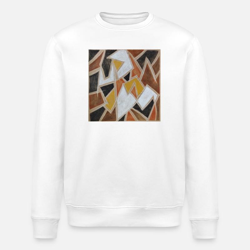 Shards - Stanley/Stella ROLLER Unisex Organic Sweatshirt - white