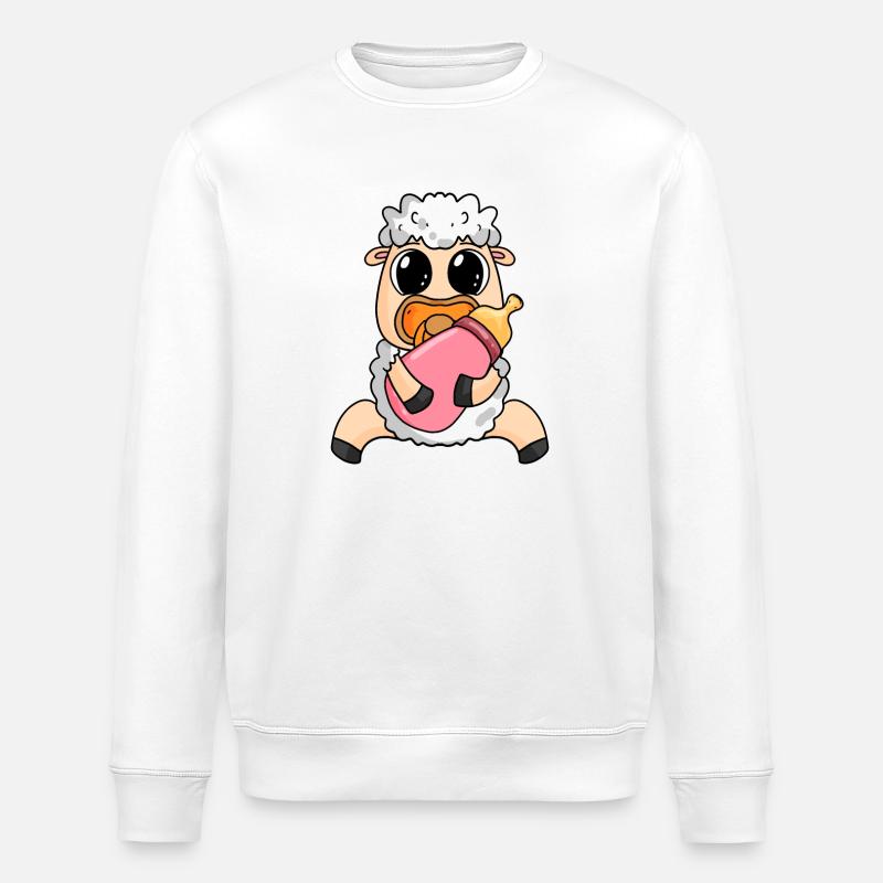 Baby Schaf - Stanley/Stella Unisex Bio-Sweatshirt ROLLER - Weiß