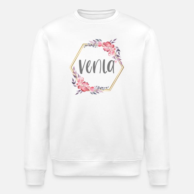 Venla fille nom cadeau de bébé - Sweat bio ROLLER Stanley/Stella Unisexe - blanc