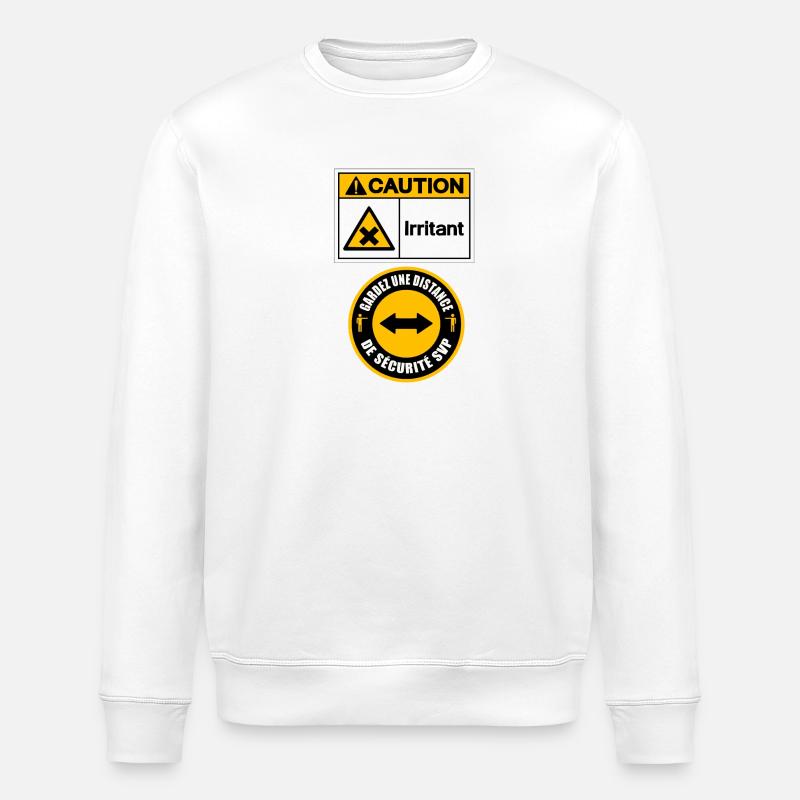 Ärgerlich - Stanley/Stella Unisex Bio-Sweatshirt ROLLER - Weiß