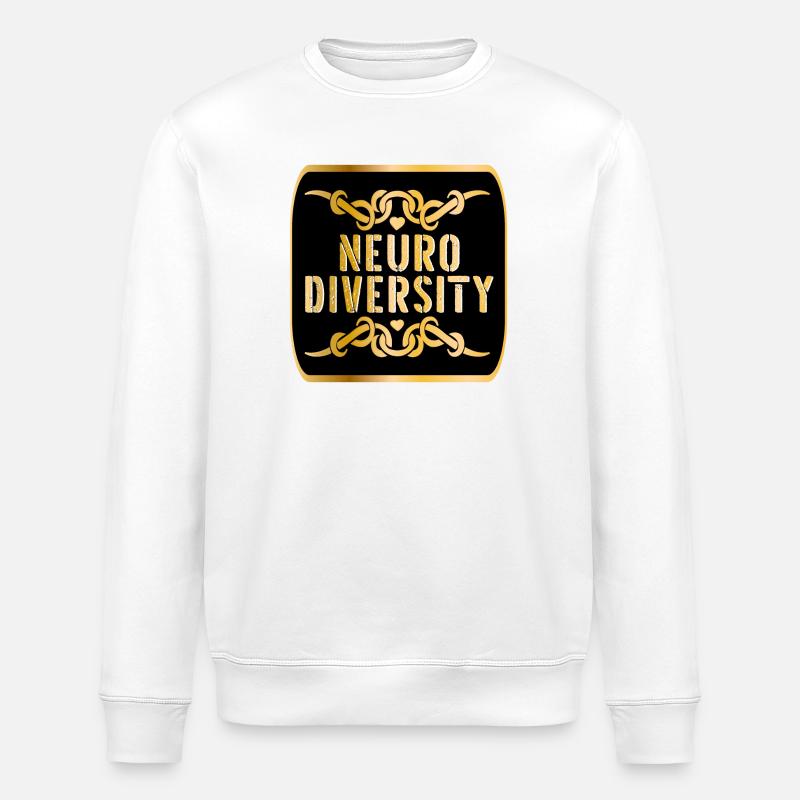 NEURODIVERSITÄT - Stanley/Stella Unisex Bio-Sweatshirt ROLLER - Weiß