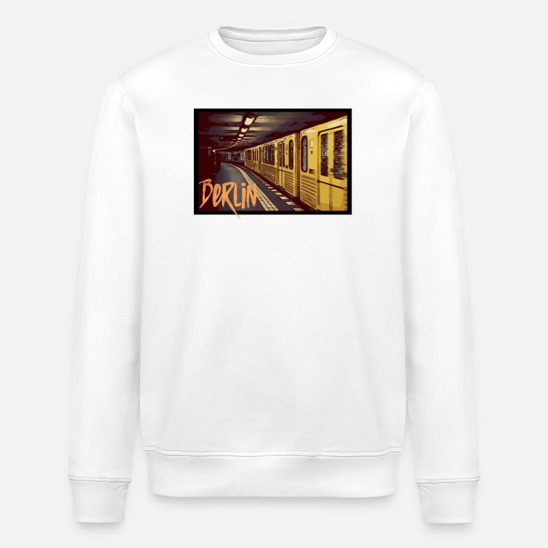 Berlin Underground - Stanley/Stella ROLLER Unisex Organic Sweatshirt - white