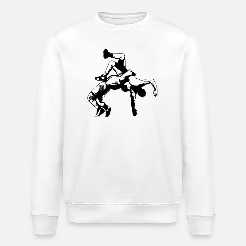 Lutteur - Sweat bio ROLLER Stanley/Stella Unisexe - blanc