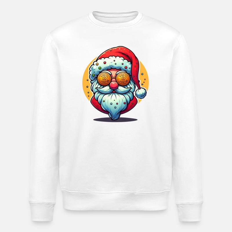 Crypto Claus - Sweat bio ROLLER Stanley/Stella Unisexe - blanc