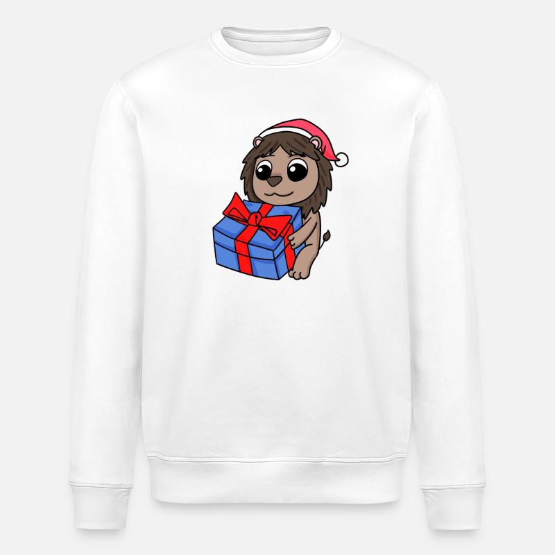 Leo Christmas - Stanley/Stella ROLLER Unisex Organic Sweatshirt - white