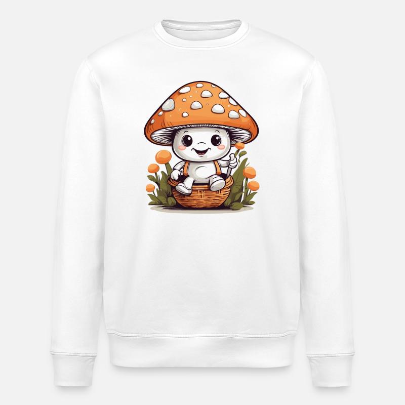 Sweet Toadstool - Stanley/Stella ROLLER Unisex Organic Sweatshirt - white