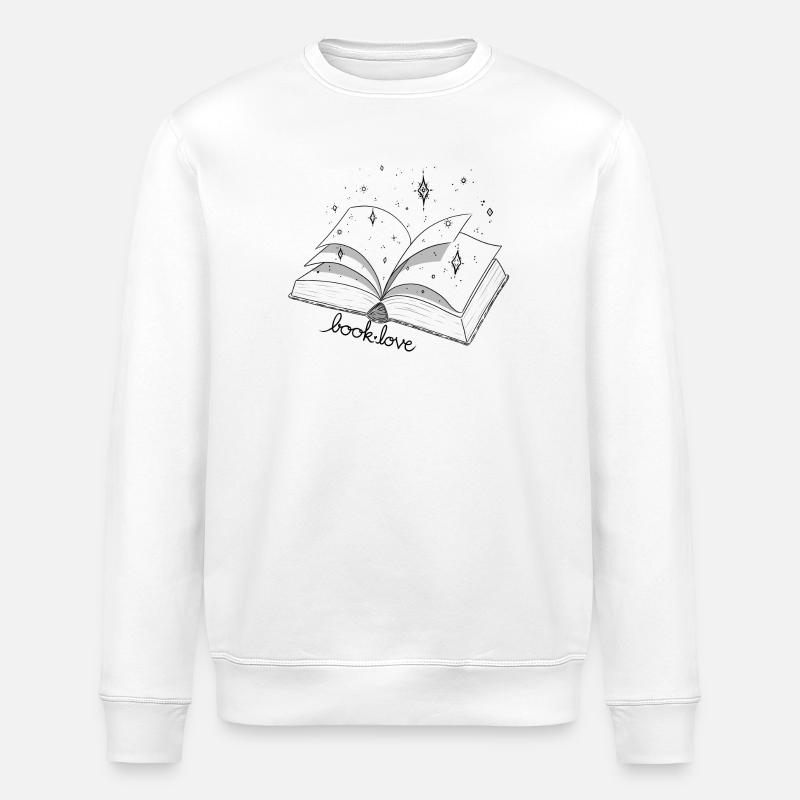 Book Love - Stanley/Stella Unisex Bio-Sweatshirt ROLLER - Weiß