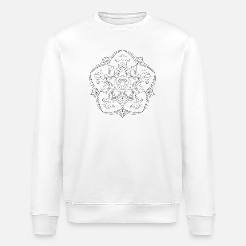 Mandala - Stanley/Stella Unisex Bio-Sweatshirt ROLLER - Weiß