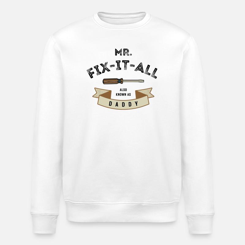 I fix everything - Stanley/Stella ROLLER Unisex Organic Sweatshirt - white