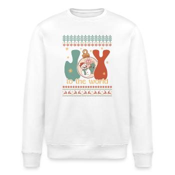 Hässlicher Weihnachtspullover - Stanley/Stella Unisex Bio-Sweatshirt ROLLER - Weiß - Vorne - Nik (191cm)