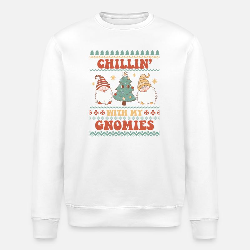 Hässlicher Weihnachtspullover - Stanley/Stella Unisex Bio-Sweatshirt ROLLER - Weiß