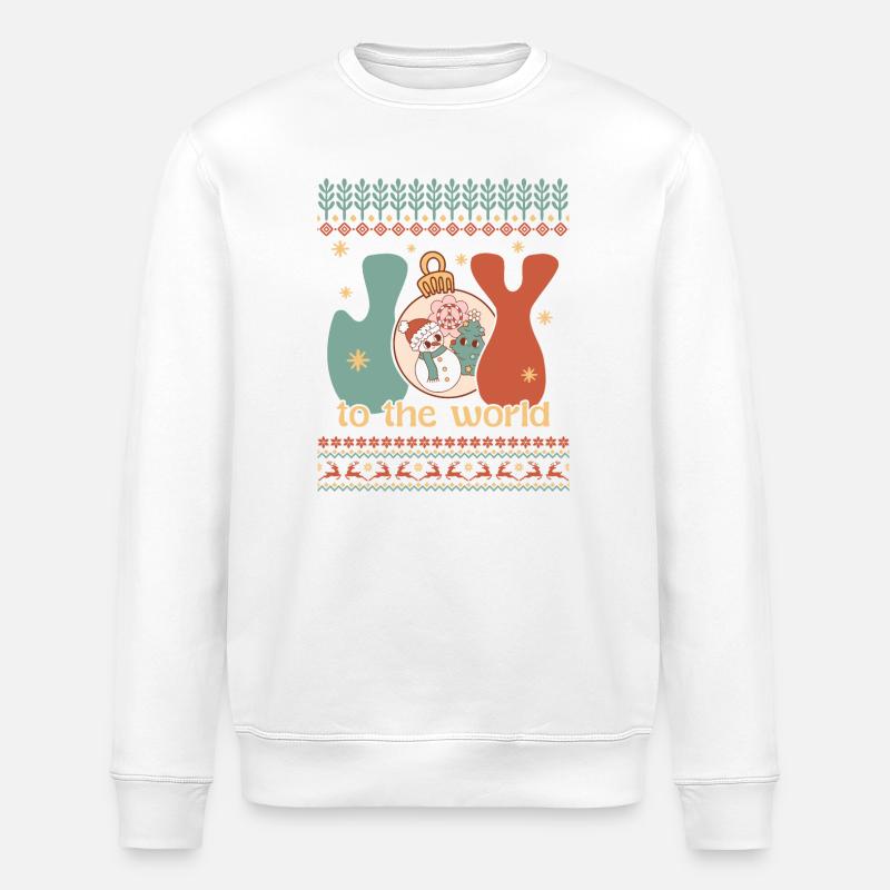 Pull de Noël moche - Sweat bio ROLLER Stanley/Stella Unisexe - blanc