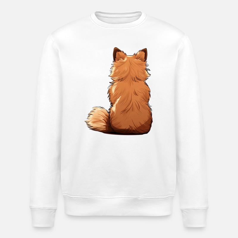 Pomeranian - Stanley/Stella ROLLER Unisex Organic Sweatshirt - white