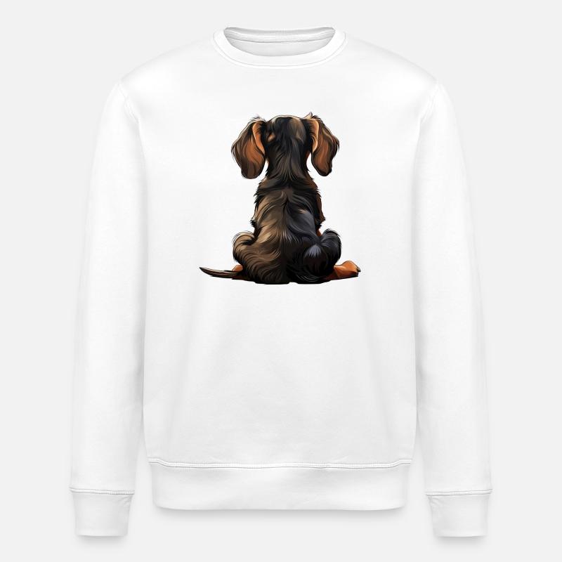 Dackel - Stanley/Stella Unisex Bio-Sweatshirt ROLLER - Weiß