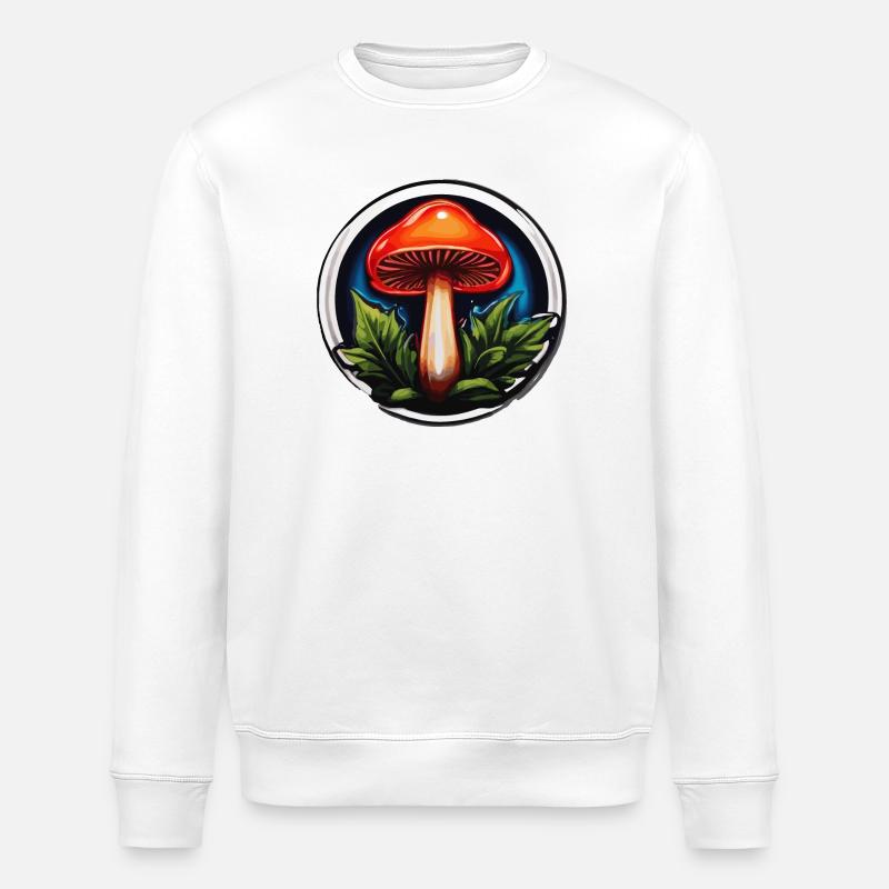 Kleiner Roter Pilz - Stanley/Stella Unisex Bio-Sweatshirt ROLLER - Weiß