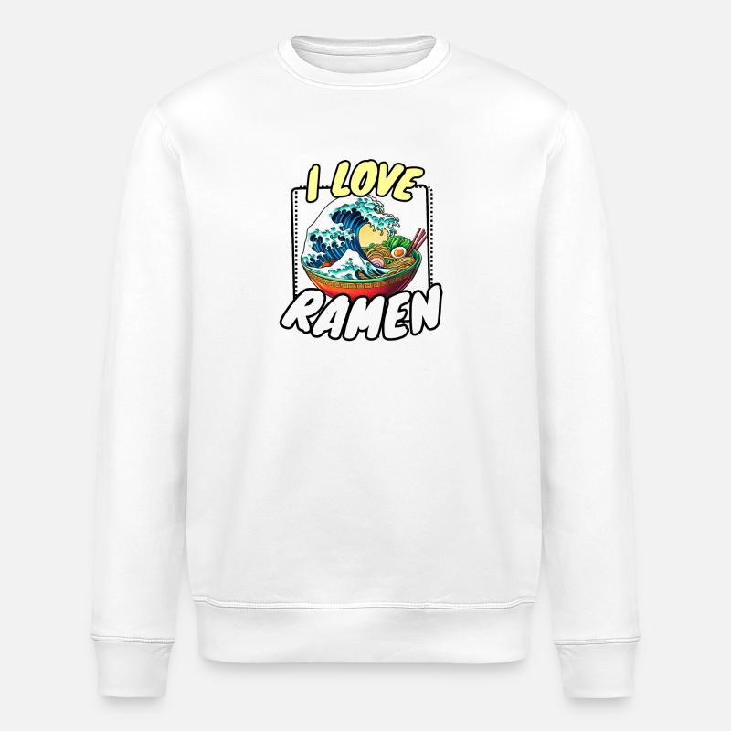 J’adore RAMEN - Sweat bio ROLLER Stanley/Stella Unisexe - blanc