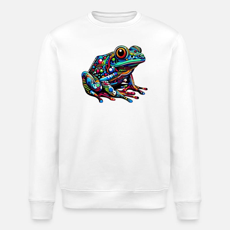 Grenouille - Sweat bio ROLLER Stanley/Stella Unisexe - blanc