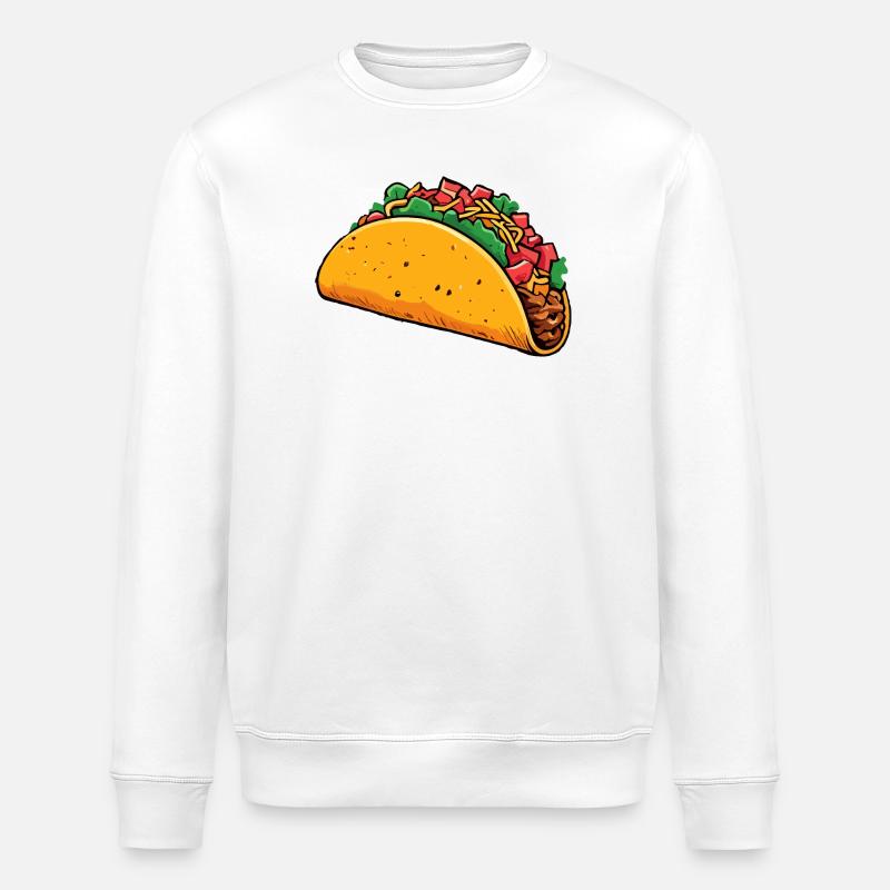Tacos - Stanley/Stella ROLLER Unisex Organic Sweatshirt - white