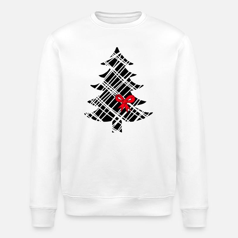 Christmas tree - Stanley/Stella ROLLER Unisex Organic Sweatshirt - white