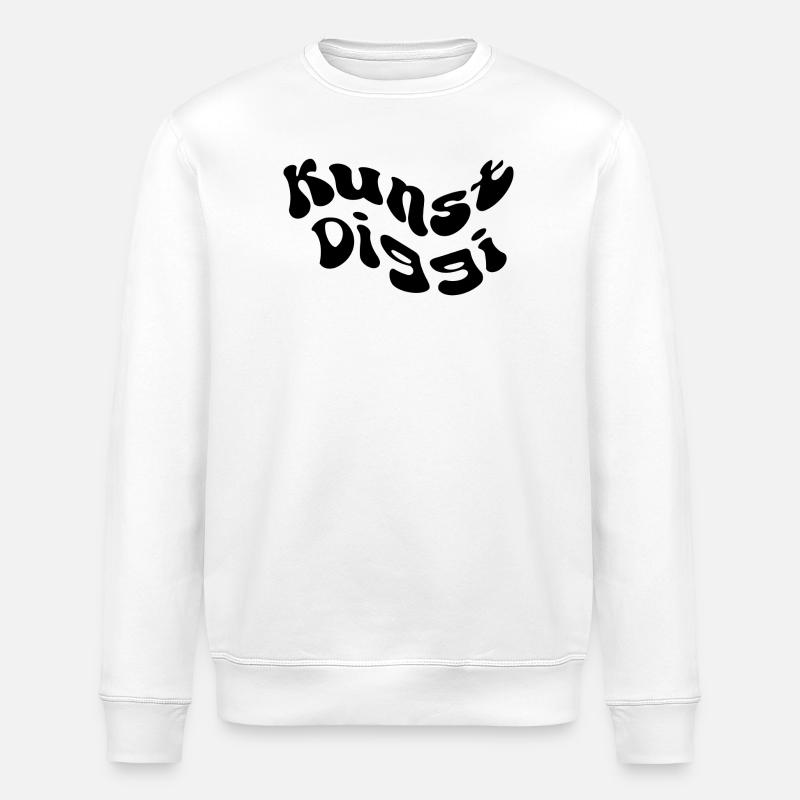 Kunst Diggi - Stanley/Stella Unisex Bio-Sweatshirt ROLLER - Weiß