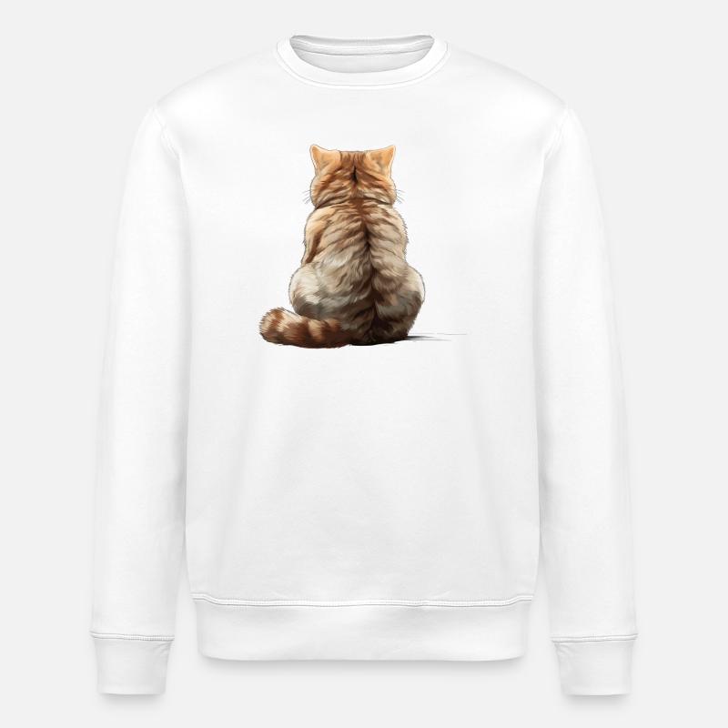 Exotische Kurzhaarkatze - Stanley/Stella Unisex Bio-Sweatshirt ROLLER - Weiß