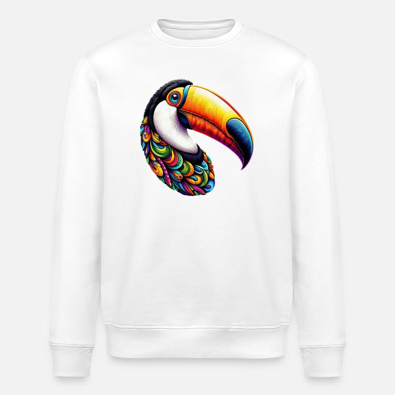 Tukan - Stanley/Stella Unisex Bio-Sweatshirt ROLLER - Weiß