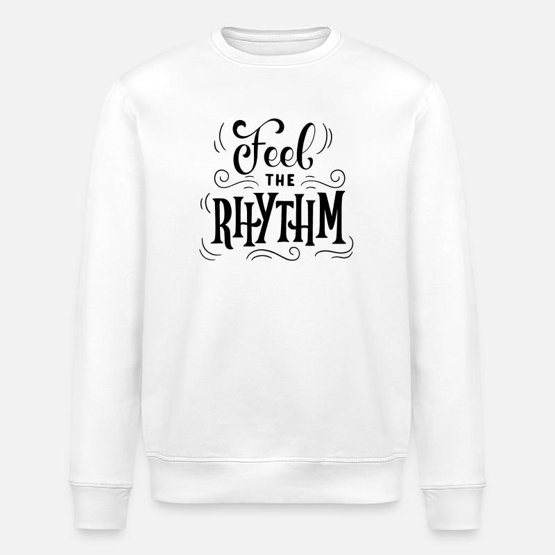 Feel the Rhythm - Stanley/Stella Unisex Bio-Sweatshirt ROLLER - Weiß
