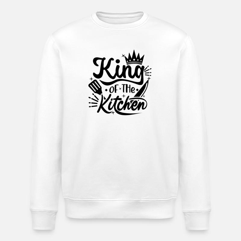 King of the Kitchen - Stanley/Stella Unisex Bio-Sweatshirt ROLLER - Weiß