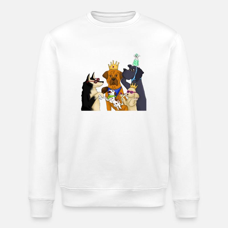 CHIENS VIP - Sweat bio ROLLER Stanley/Stella Unisexe - blanc