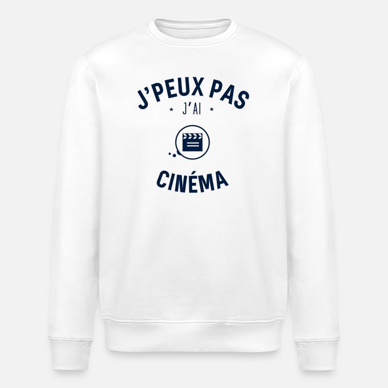 J peux pas j ai Cinéma - Sweat bio ROLLER Stanley/Stella Unisexe - blanc