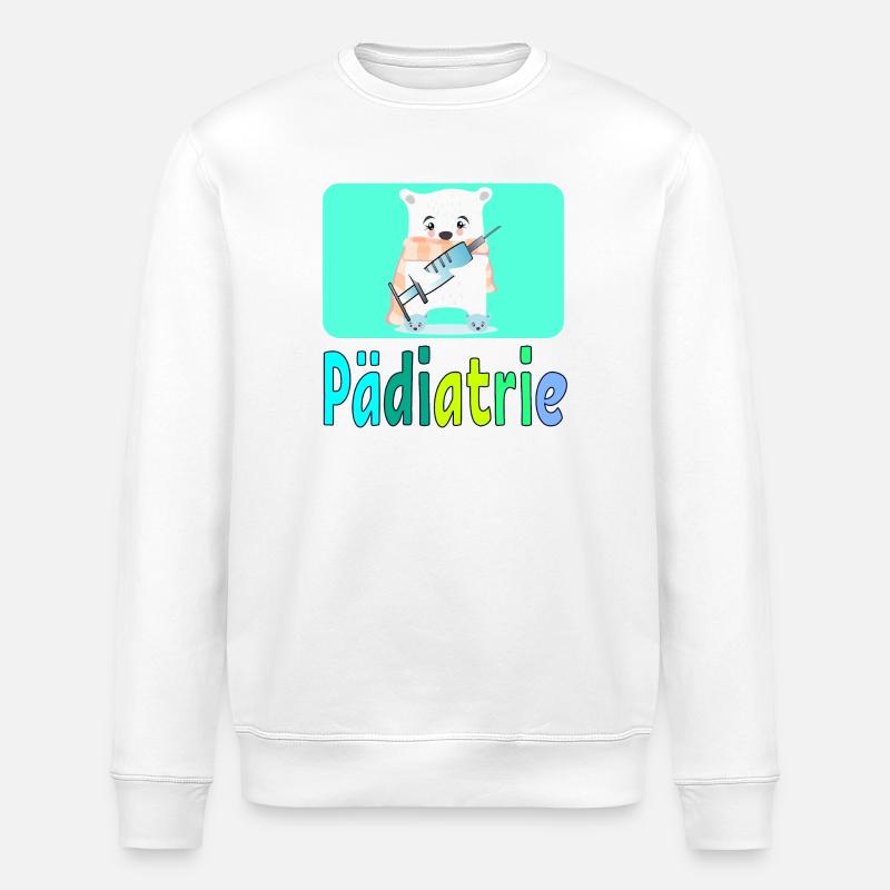 Pädiatrie Kinderkrankenhaus - Arztpraxis - Stanley/Stella Unisex Bio-Sweatshirt ROLLER - Weiß