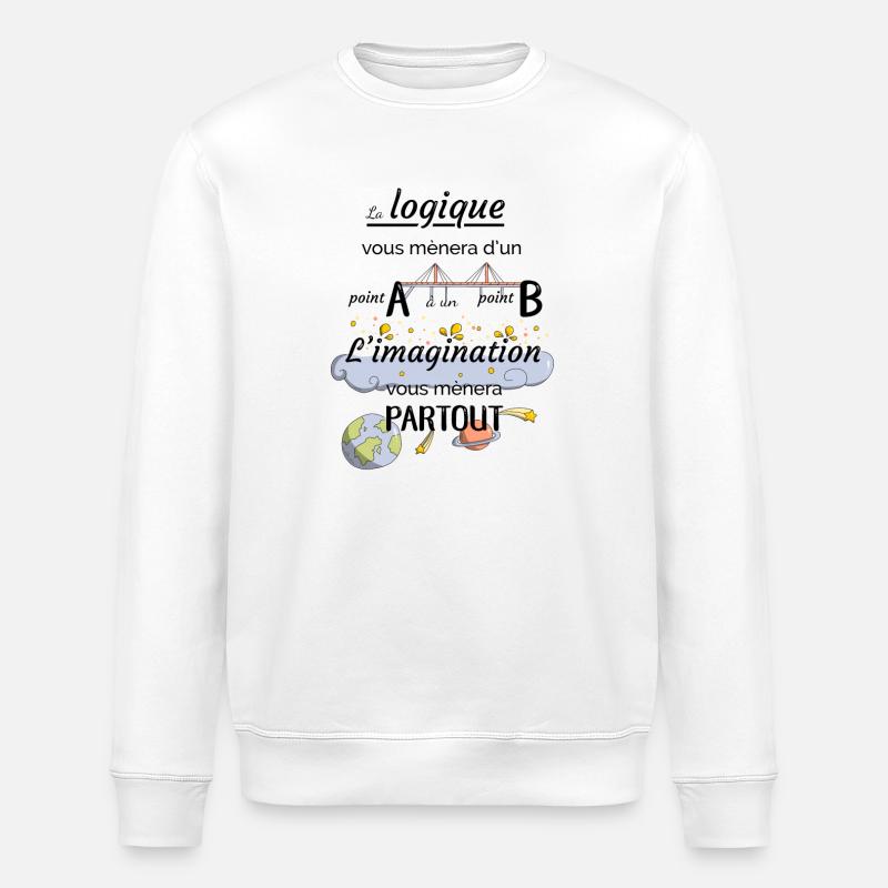 Citation imagination - Sweat bio ROLLER Stanley/Stella Unisexe - blanc