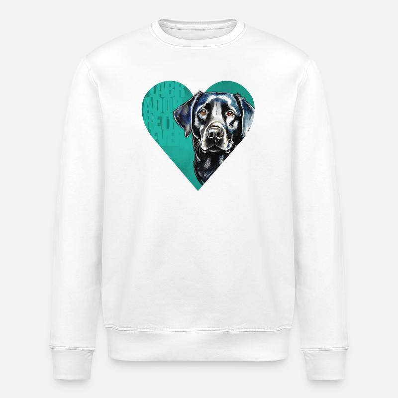 Labrador Retriever Portrait - Sweat bio ROLLER Stanley/Stella Unisexe - blanc