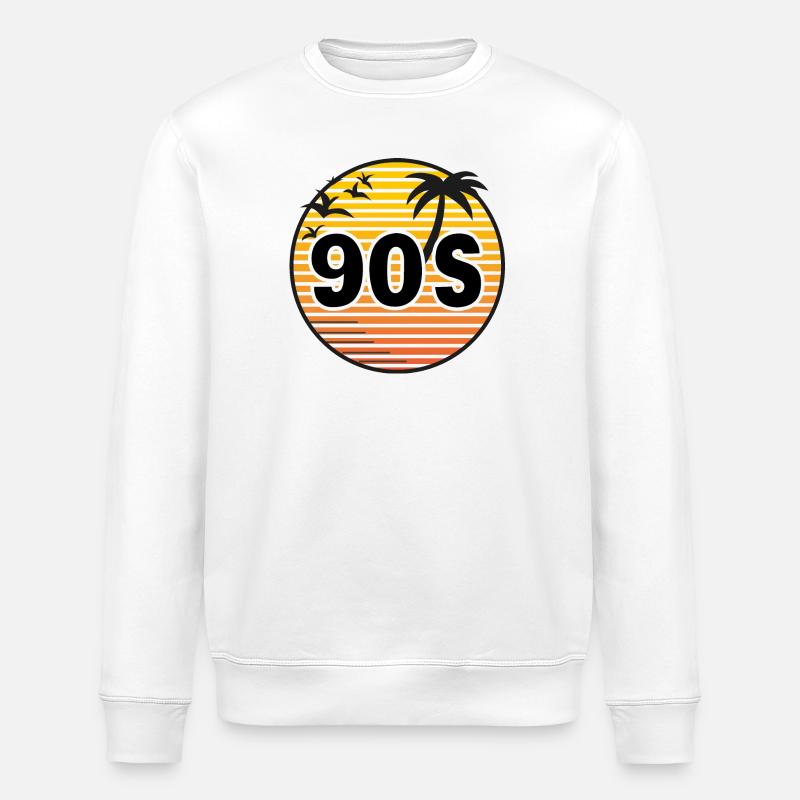 The 90s - Stanley/Stella Unisex Bio-Sweatshirt ROLLER - Weiß