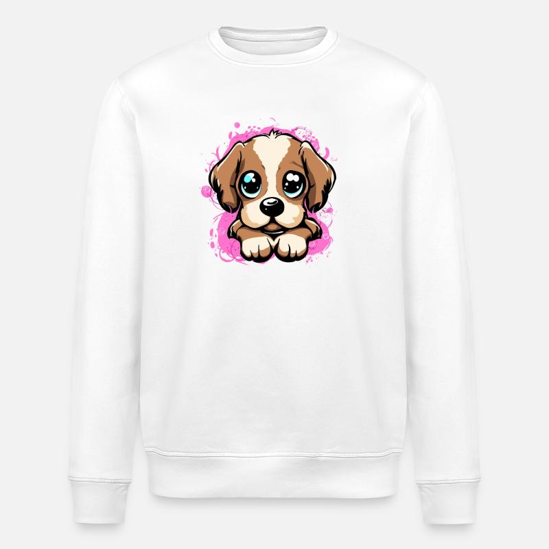 Cute Dog - Stanley/Stella Unisex Bio-Sweatshirt ROLLER - Weiß