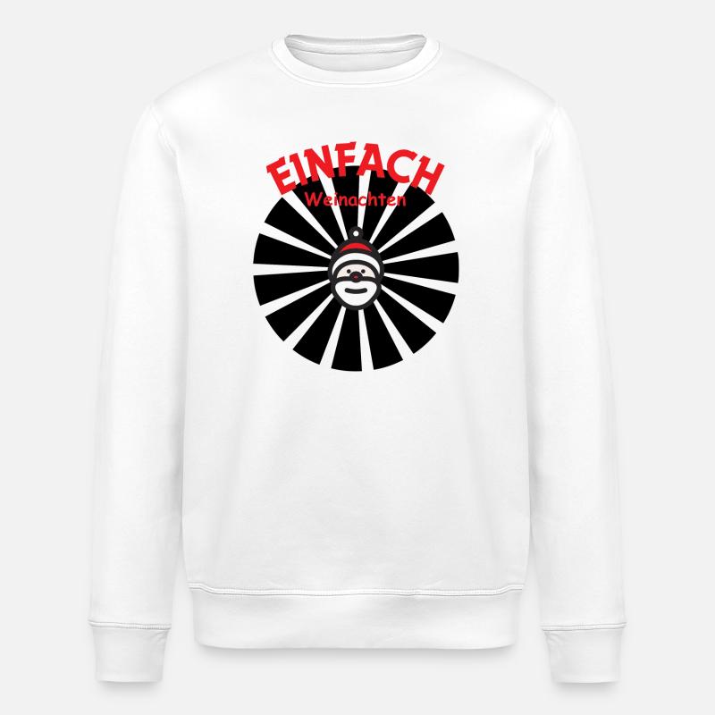 Simplement le Père Noël - Sweat bio ROLLER Stanley/Stella Unisexe - blanc