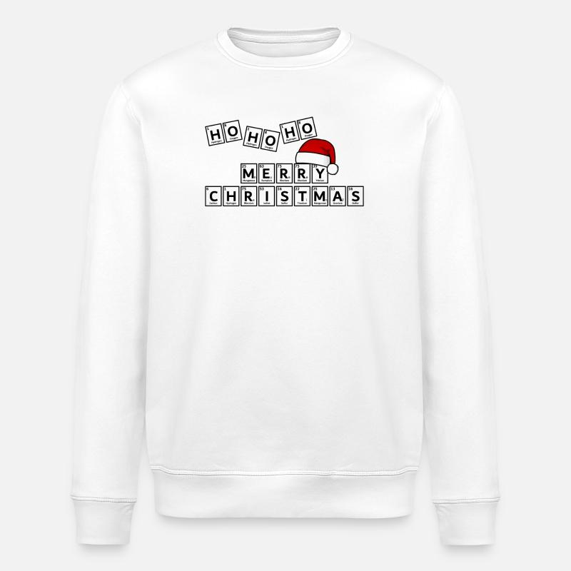 Ho Ho Ho Joyeux Noël - Sweat bio ROLLER Stanley/Stella Unisexe - blanc