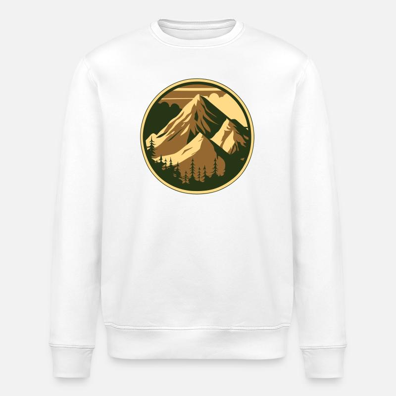 Der Berg ruft - Stanley/Stella Unisex Bio-Sweatshirt ROLLER - Weiß