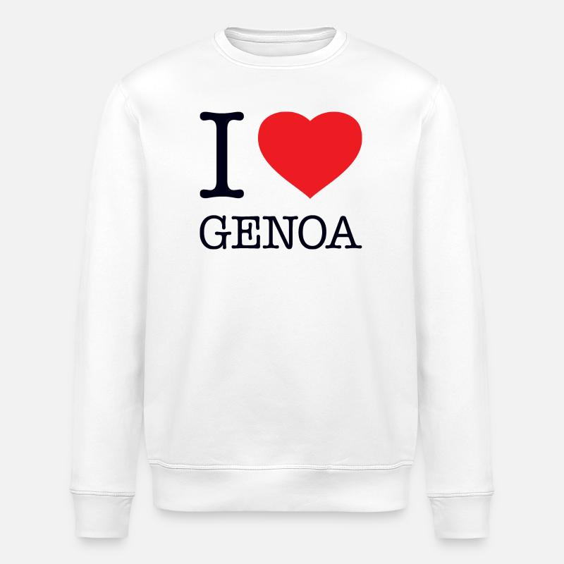 J’AIME GÊNES Gênes - Sweat bio ROLLER Stanley/Stella Unisexe - blanc
