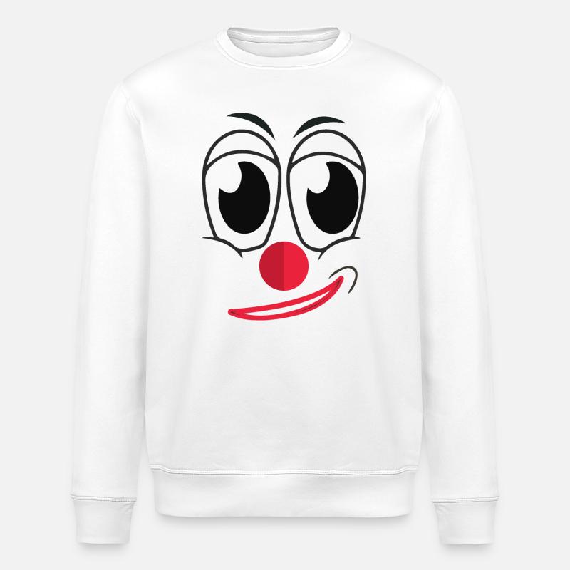 Clown - Sweat bio ROLLER Stanley/Stella Unisexe - blanc